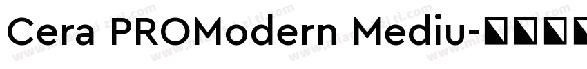 Cera PROModern Mediu字体转换